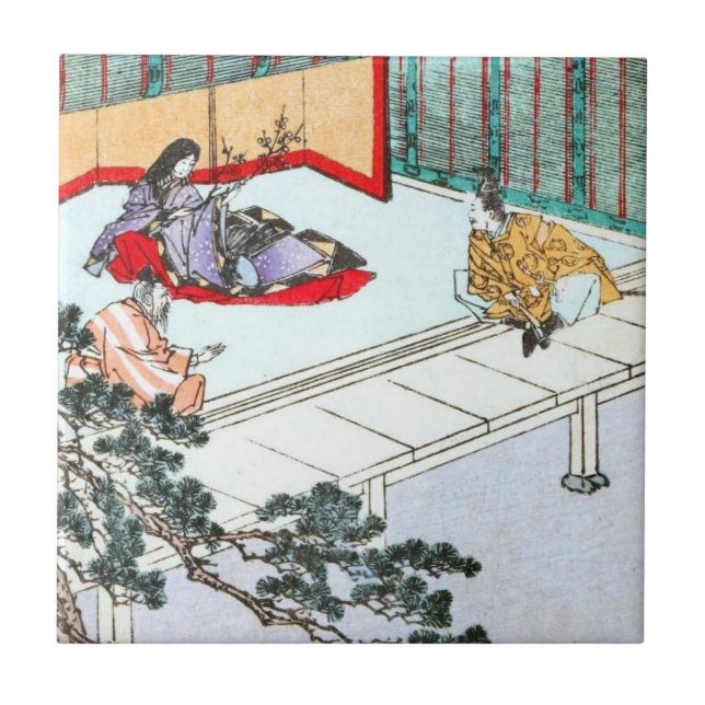 Asiatische Prinzessin Fliese (Vorderseite)