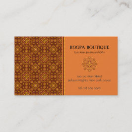 Asiatische Rosette-Muster-OstVisitenkarte Visitenkarte