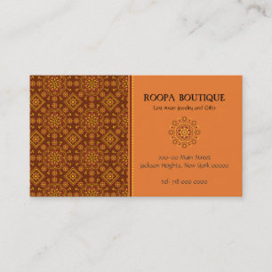 Asiatische Rosette-Muster-OstVisitenkarte Visitenkarte