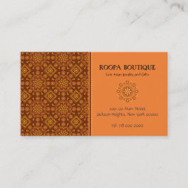 Asiatische Rosette-Muster-OstVisitenkarte Visitenkarte