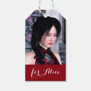 Asiatische Schönheit Geschenkanhänger