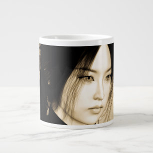 Asiatische Schönheit Jumbo-Tasse