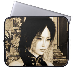 Asiatische Schönheit Laptopschutzhülle