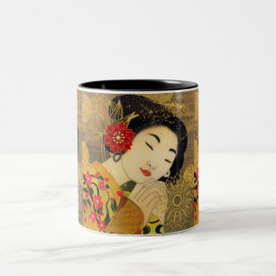 Asiatische Schönheit Zweifarbige Tasse