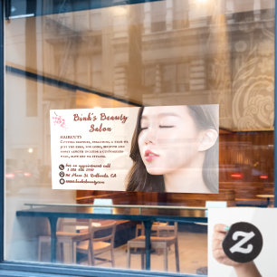 Asiatische Schönheitssalons individuell gestalten Fensteraufkleber