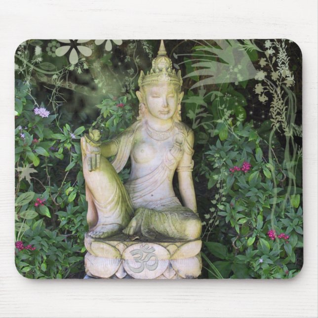 Asiatische Statue Mousepad (Vorne)
