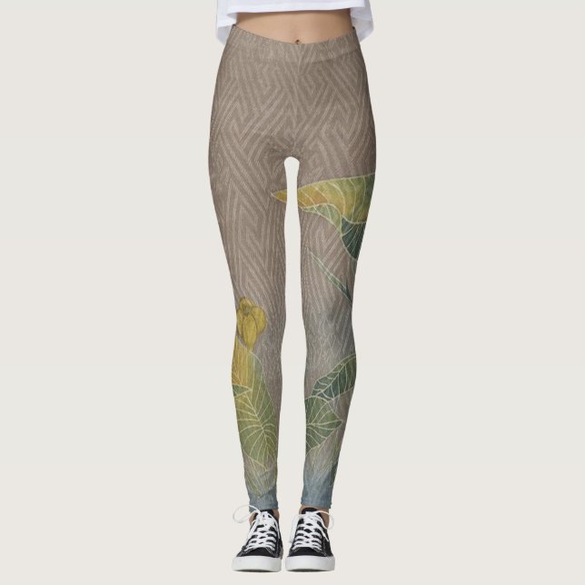 Asiatische Stilkunst Leggings (Vorderseite)
