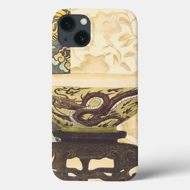 Asiatische Tapisserie mit Schüssel-und Case-Mate iPhone Hülle (Rückseite)