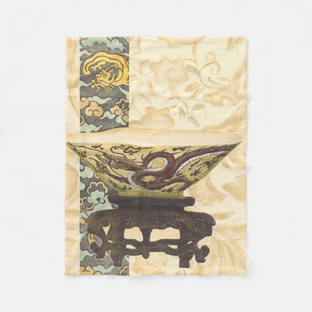 Asiatische Tapisserie mit Schüssel-und Fleecedecke (Vorderseite)