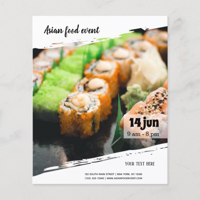 Asiatische Veranstaltung Flyer (Vorne)