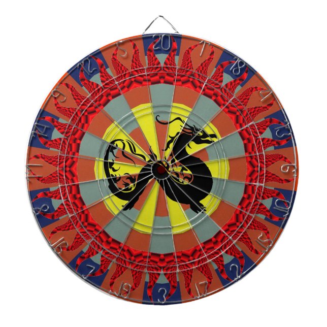 Asiatischer Drache Dartscheibe (vorne)
