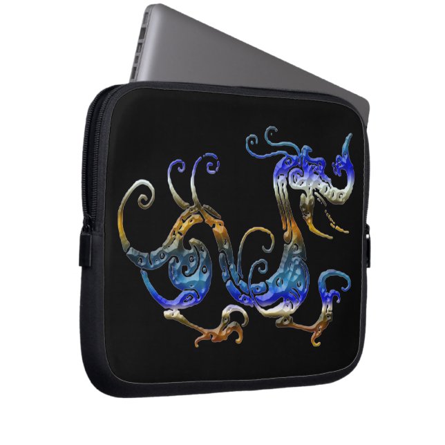 Asiatischer Drache im künstlerischen 3D-Look auf s Laptopschutzhülle (Vorne Rechts)