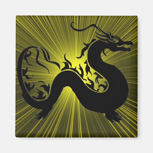 Asiatischer Drache Magnet (Vorne)