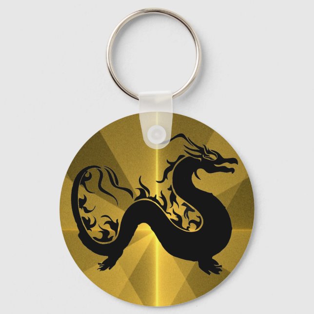 Asiatischer Drache Schlüsselanhänger (Vorderseite)