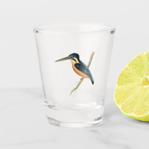 Asiatischer Eisvogel Schnapsglas