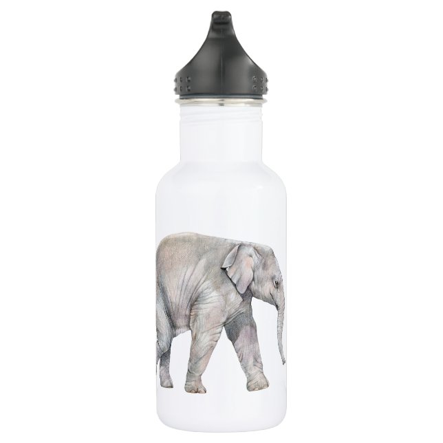 Asiatischer Elefant-Geschwister Trinkflasche (Rechts)