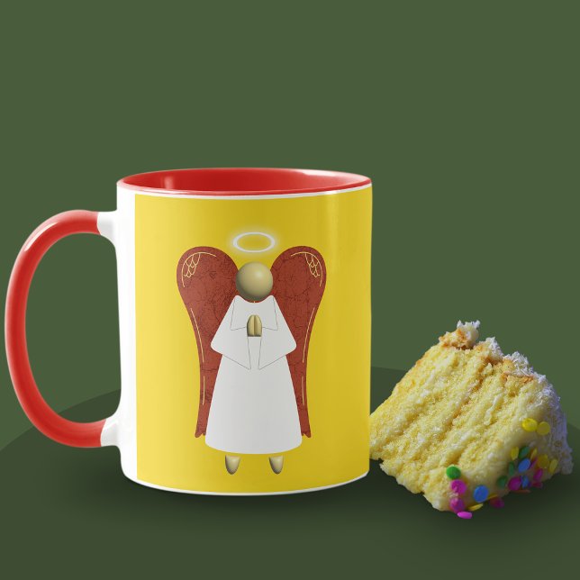 Asiatischer Engel, Guardian Angel-Tasse Tasse (Asian Guardian Ange mugl & Cake)