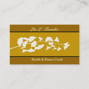 Asiatischer Flachginko Visitenkarte