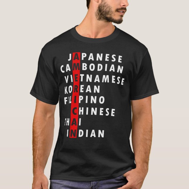 Asiatischer Hass - Amerikaner in Asien halten die  T-Shirt (Vorderseite)
