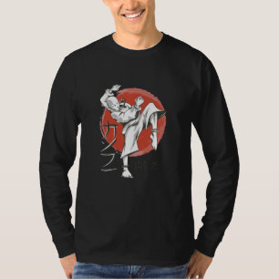 Asiatischer japanischer Mönch Shao Ling Kämpfer T-Shirt