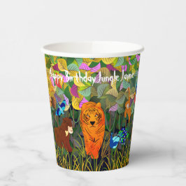 Asiatischer Jungle Tiger Sonnenbär Pfauenaffe Pappbecher
