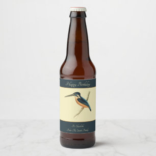 Asiatischer Kingfisher Bierflaschenetikett