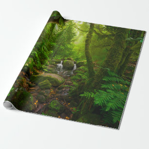 Asiatischer Regenwalddschungel, Wald, Umwelt Geschenkpapier