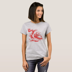 Asiatischer Roter Drache T-Shirt