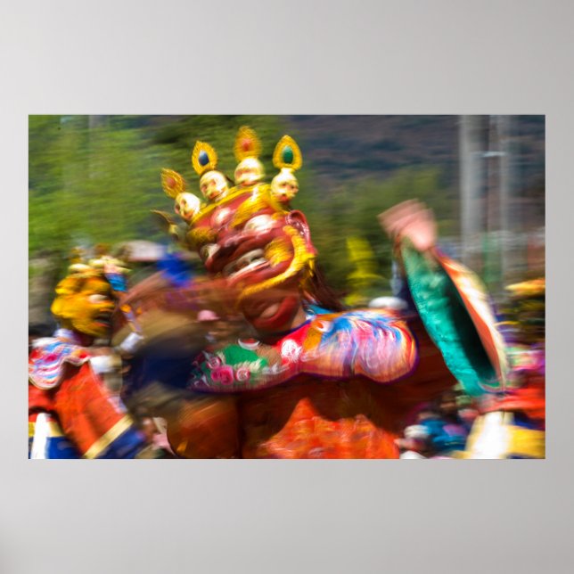 Asiatischer Tänzer Poster (Vorne)