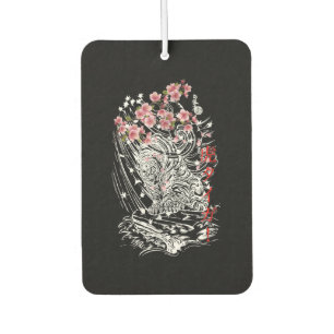 Asiatischer Tiger mit Kirschblüten und Japanisch Autolufterfrischer