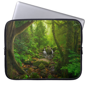 Asiatischer tropischer Regenwald-Dschungel,Wald,Um Laptopschutzhülle