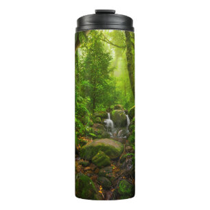 Asiatischer tropischer Regenwald-Dschungel,Wald,Um Thermosbecher