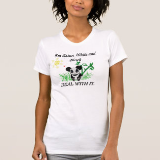 Asiatischer, weißer, schwarzer Panda T - Shirt