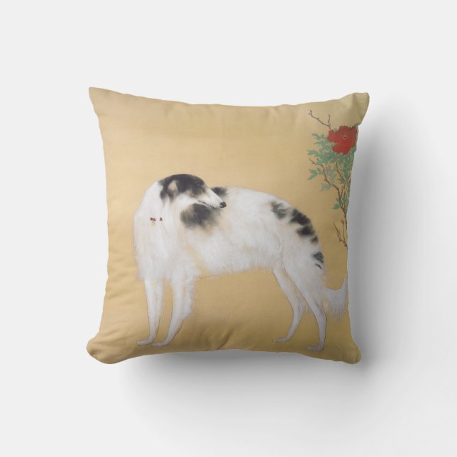 Asiatisches Borzoi-Kissen Kissen (Vorderseite)