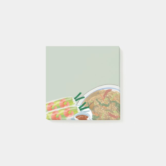 Asiatisches Essen 13 Sticky Notes Post-it Klebezettel (Vorderseite)