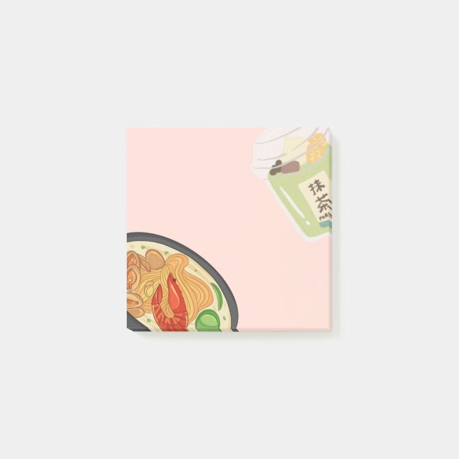 Asiatisches Essen 14 Sticky Notes Post-it Klebezettel (Vorderseite)
