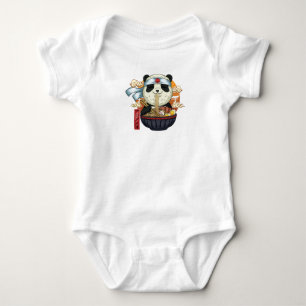 Asiatisches Essen Panda Baby Strampler