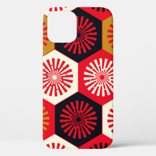 asiatisches Floral Hexagonal-Muster Case-Mate iPhone Hülle