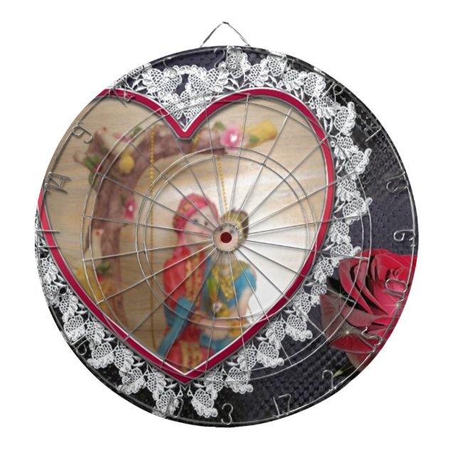 Asiatisches Hochzeitskaffee zum Heart Swing Art Pr Dartscheibe (vorne)