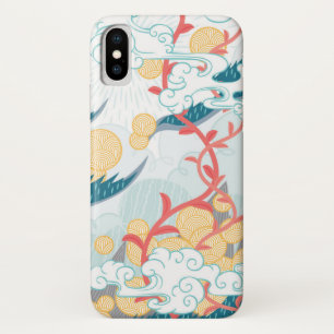 Asiatisches inspiriertes Natur-Muster Case-Mate iPhone Hülle