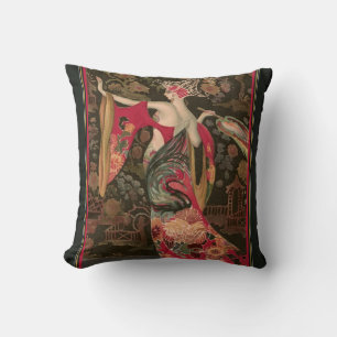 Asiatisches Kunst-Deko-Dekor-Kissen Kissen