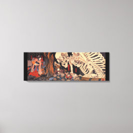 Asiatisches Kunstskelett Leinwanddruck