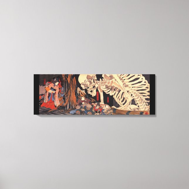 Asiatisches Kunstskelett Leinwanddruck (Vorderseite)