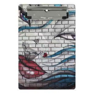 Asiatisches Mädchen Graffiti  Mini Klemmbrett