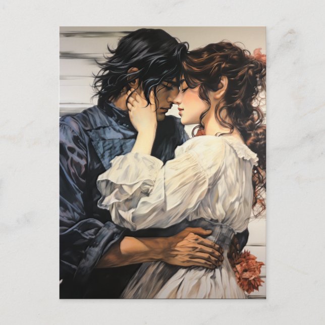 Asiatisches Paar Postkarte (Vorderseite)