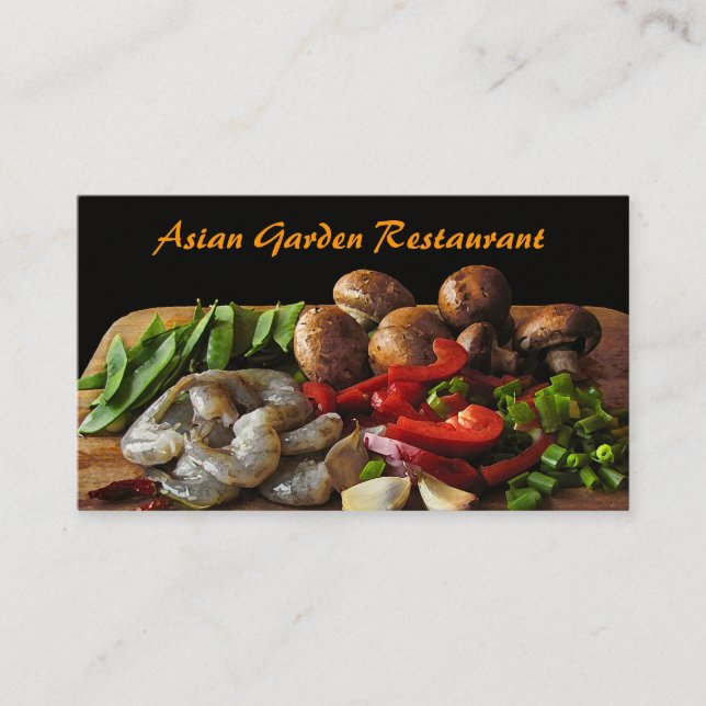 Asiatisches Restaurant Visitenkarte (Vorderseite)