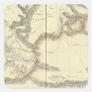 Asiatisches Russland, Asien 31 Quadratischer Aufkleber