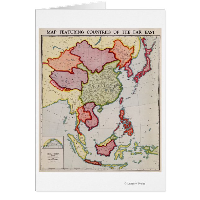 Asie de l'EstCarte panoramiqueAsie de l'Est (Devant)