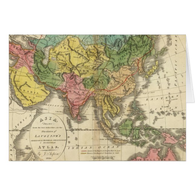 Asie et empire de Genghis Kahn (Devant horizontal)