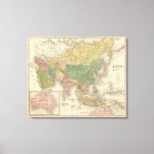 Asien 14 leinwanddruck
